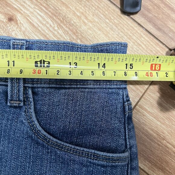 Not Your Daughter's Jeans Size 8 Blue Straight  Lift Tuck NYDJ Y2K Embroidered - Picture 6 of 8